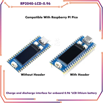 Плата RP2040, совместимая с Raspberry Pi Pico, обновлена 0,96-дюймовым ЖК-дисплеем RP2040-LCD-0.96