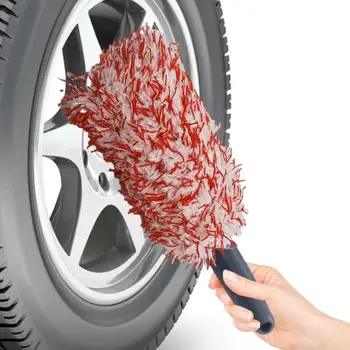 Плюшевая мягкая щетка для чистки колес из микрофибры, щетки для деталей автомобиля, для технического обслуживания мотоциклов, чистый инструмент