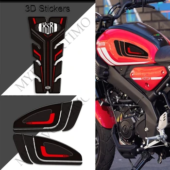 Подходит для Yamaha XSR125 XSR 125 2021-2023 Защита мотоцикла от царапин, накладка на бак, боковые захваты, Комплект для подачи газа, мазута, колено