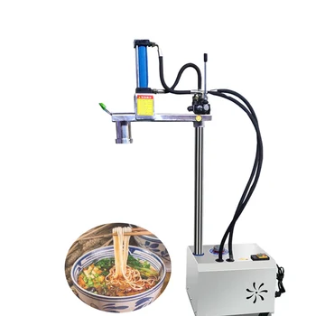 Портативная Китайская электрическая лапшерезка для приготовления лапши из свежего пресса, автоматическая коммерческая гидравлическая машина для приготовления рамена