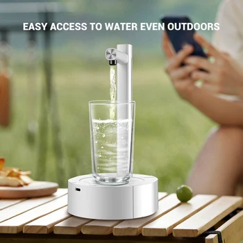 Портативный настольный Электрический диспенсер для воды Бутылочный насос Зарядка через USB Автоматическая машина для питьевой воды, пригодная для дома на открытом воздухе