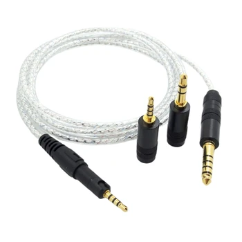 Посеребренный кабель для наушников Technica ATH-M50X с улучшенным звуком