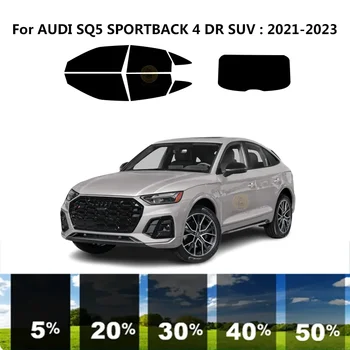 Предварительно Обработанная нанокерамика car UV Window Tint Kit Автомобильная Оконная Пленка Для AUDI SQ5 SPORTBACK 4 DR SUV 2021-2023