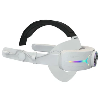 Регулируемый головной ремень RGB со встроенным аккумулятором емкостью 8000 мАч для игр виртуальной реальности, совместимый с аксессуарами для гарнитур виртуальной реальности.