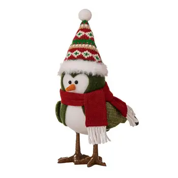 Рождественская фигурка со светодиодными птицами на открытом воздухе украсит ваше открытое пространство Декор сада со светодиодными птицами на рождественские праздники