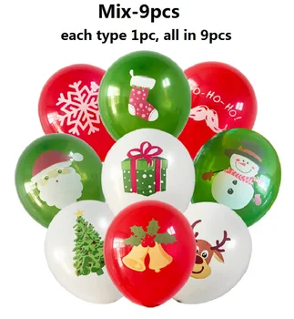Рождественские шары 9шт, подарки, Рождественская елка, Снеговик, Санта, Рождественские шары с лосями