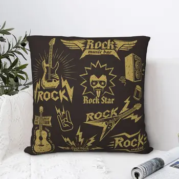 Рок-н-ролл, панк-рок Музыка, наволочка из полиэстера, подушки для дивана, наволочка 45 *45 см
