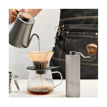 Ручная кофемолка Ручной Регулируемый заусенец со стальным сердечником для кухни Портативный ручной инструмент для измельчения кофе эспрессо B
