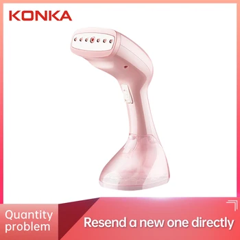 Ручной отпариватель для одежды KONKA, розовый, для глажки одежды, 250 мл, портативный для дома и путешествий, 15 секунд, бытовой отпариватель для тканей с быстрым нагревом.