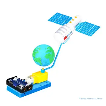 Сделай сам Спутниковая игрушка Студенческие подарки Космическая игрушка Поворотные Наборы Модель космического спутника Научный проект Stem Спутниковая игрушка