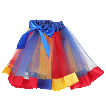 Сетчатая юбка-пачка для маленькой девочки, Детское платье для женщин, Розовые юбки из полиэстера для маленьких девочек