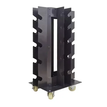 Стационарная стойка для гантелей Гальваническое хранение гантелей Съемная четырехсторонняя стойка для гантелей
