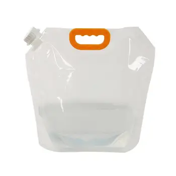 Сумка для переноски воды Однотонная сумка для воды из полиэтилена, износостойкая, из удобных пищевых материалов, прочная сумка для контейнера для воды