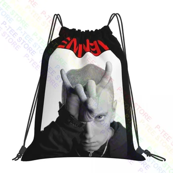 Сумки на шнурках в стиле рэпа Eminem Devil Horns, спортивная сумка, сумка для покупок в мягкой обложке, рюкзак для верховой езды