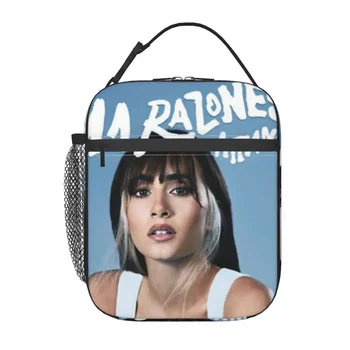 Термоизолированная сумка для ланча с рисунком Aitana Spanish Singer, Многоразовый контейнер для ланча для кемпинга, путешествий, офисной работы