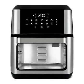 Фритюрница Visual Home Автоматическая электрическая духовка Большой емкости 12 Литров, Многофункциональная Электрическая сковорода черного цвета, черная