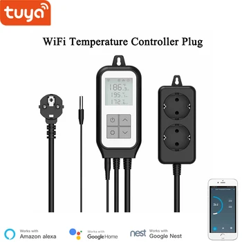 Цифровой Регулятор температуры Tuya Smart Life WiFi, Разъем Smart Controller Аквариумного Термостата, Работающий С Alexa Google Home