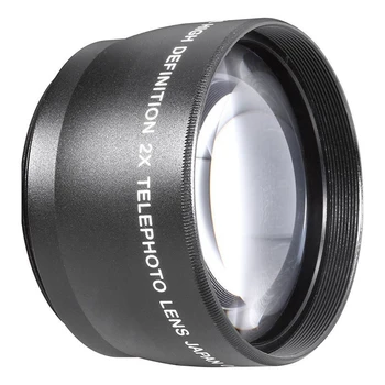 55 мм 2X Телеобъектив Телеконвертер для Canon Nikon Sony Pentax 18-55 мм