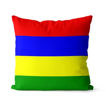 Wuzidream Украшение наволочки с флагом Маврикия Наволочка Декоративная наволочка для диванной подушки