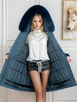 Зимнее пальто Женское со съемной подкладкой, многофункциональные утолщенные теплые парки, пальто