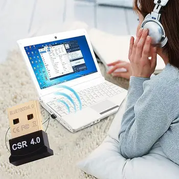 Мини Беспроводной USB bluetooth-совместимый Адаптер Донгла 4.0 Музыкальный Аудиоприемник Передатчик Aptx Для ПК Динамик Мышь