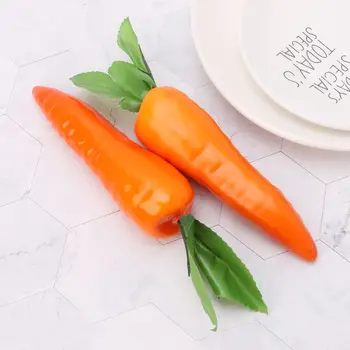 Реалистичная имитация искусственной моркови Поддельные Овощи Реквизит для фотосъемки Украшение домашней кухни Обучающая игрушка для детей