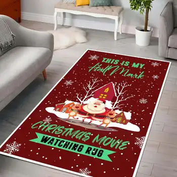 С Рождеством Христовым, коврики с 3D-принтом, коврики-коврики, противоскользящий большой коврик, украшение для дома