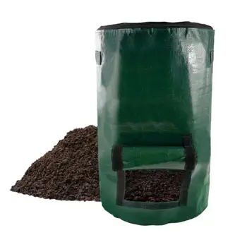 Садовый мешок для компоста Сверхмощные Дворовые Мешки для хранения Садовых отходов Контейнер для мусора