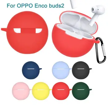 Силиконовый Защитный чехол Для наушников OPPO Enco Buds 2 С Ударопрочным Корпусом, Моющийся Корпус, Пылезащитный чехол Для Enco Buds 2