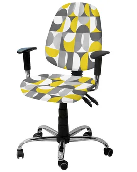 Скандинавское Ретро, Средневековая Геометрическая абстракция, Эластичный чехол для кресла, Съемный чехол для офисного кресла, Разрезные чехлы для сидений.