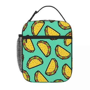 Сумка для ланча Its Taco Time, сумки для ланча, упакованный ланч, изолированный ланч-бокс